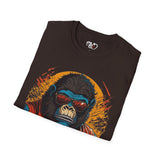 Retro Ape Graphic T-Shirt — Cool Gorilla with Sunglasses & Jacket