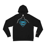 Superman Graphic Hoodie — Iconic Blue S Shield Front & Epic Back Artwork