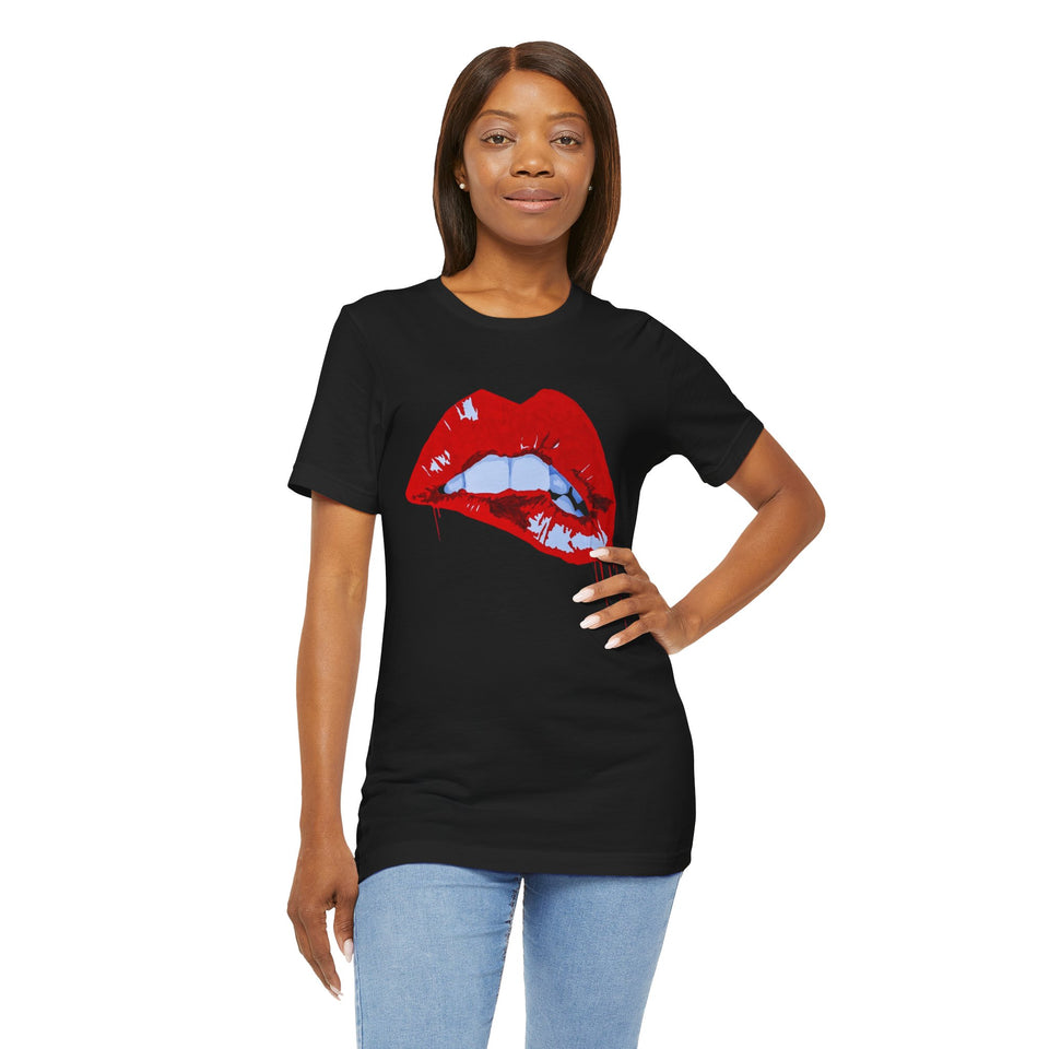 Graphic Tee — Red Dripping Lips Tee