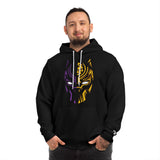 Black Panther Split Mask Hoodie — Vibrant Comic Art Pullover