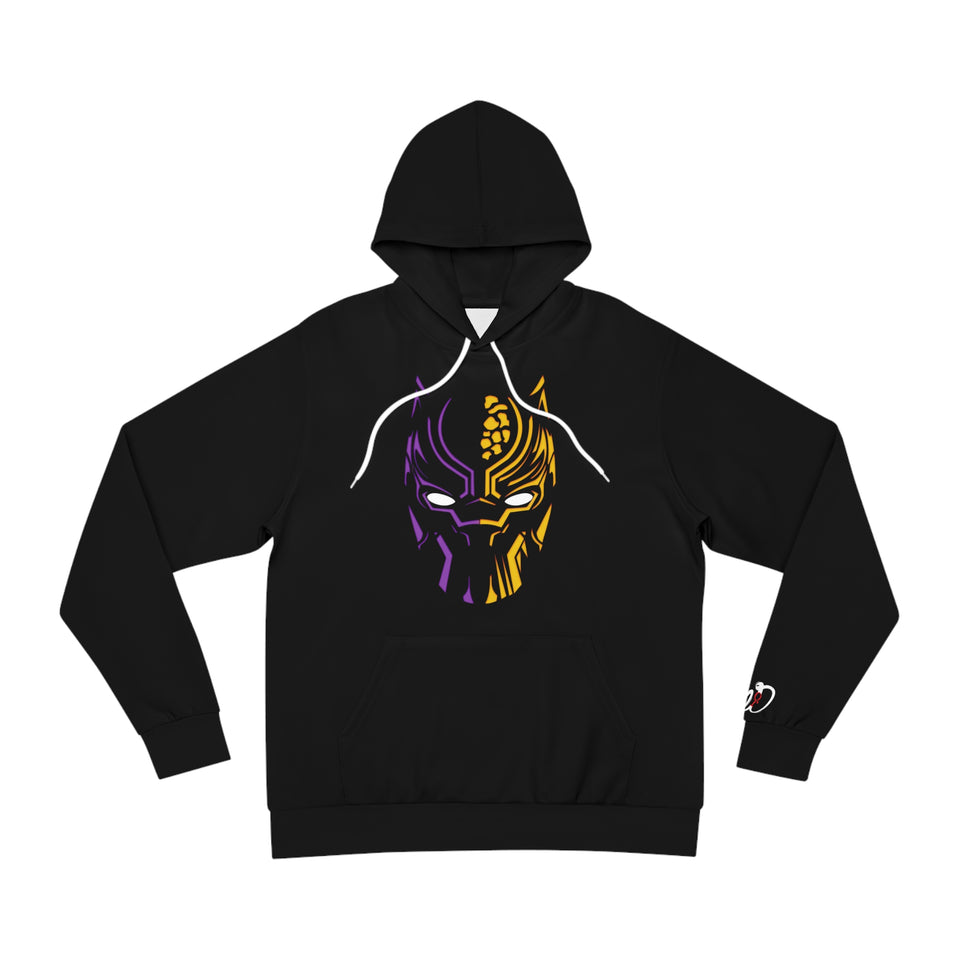 Black Panther Split Mask Hoodie — Vibrant Comic Art Pullover