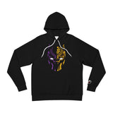 Black Panther Split Mask Hoodie — Vibrant Comic Art Pullover
