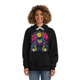 Smiling Pixel Streetwear Hoodie — Neon Gamer Graphic Pullover