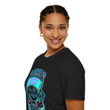 Gamer Skull T-Shirt — Retro Neon 'Game Over' Graphic Tee