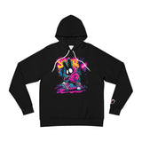 Graphic Hoodie — Neon Street Bunny Skate Design